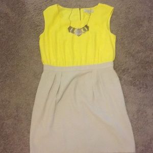 Loft dress- bright yellow